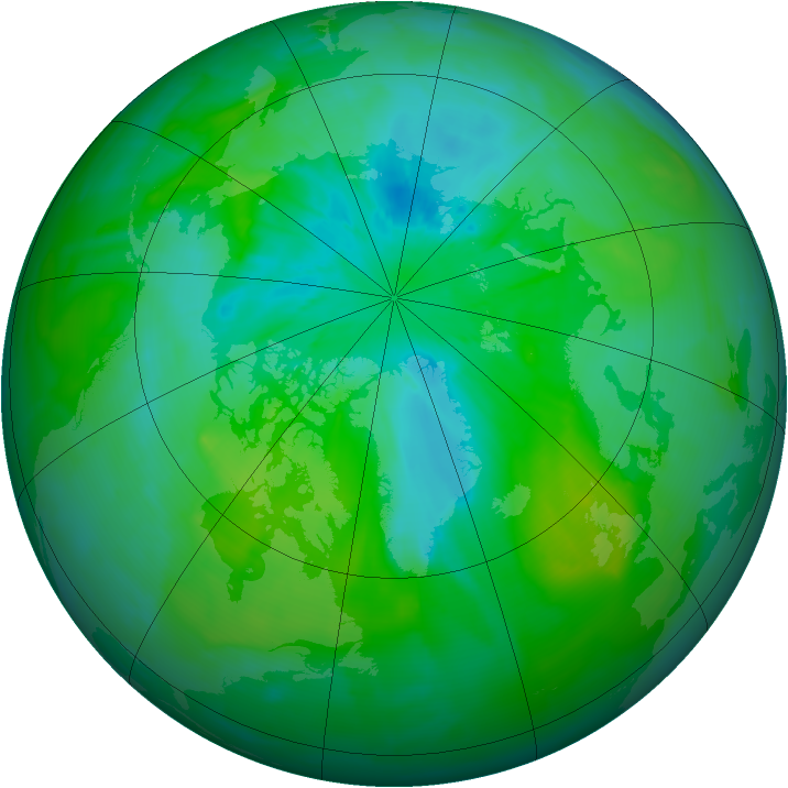 Arctic ozone map for 28 July 2012